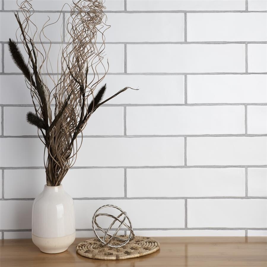 Somertile 3x12 Inch Gloucester Matte Bianco Ceramic Wall Tile Overstock 13192320