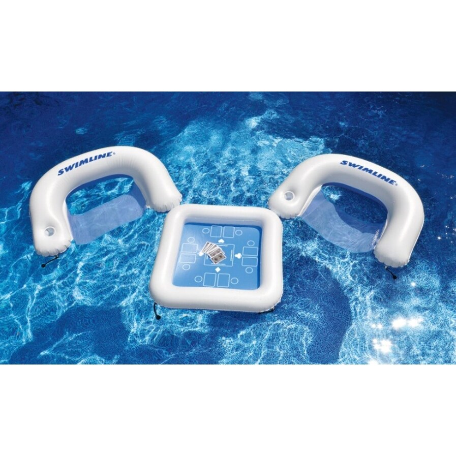 shop 3 piece water sport floating game deck and chairs with sports pool cards