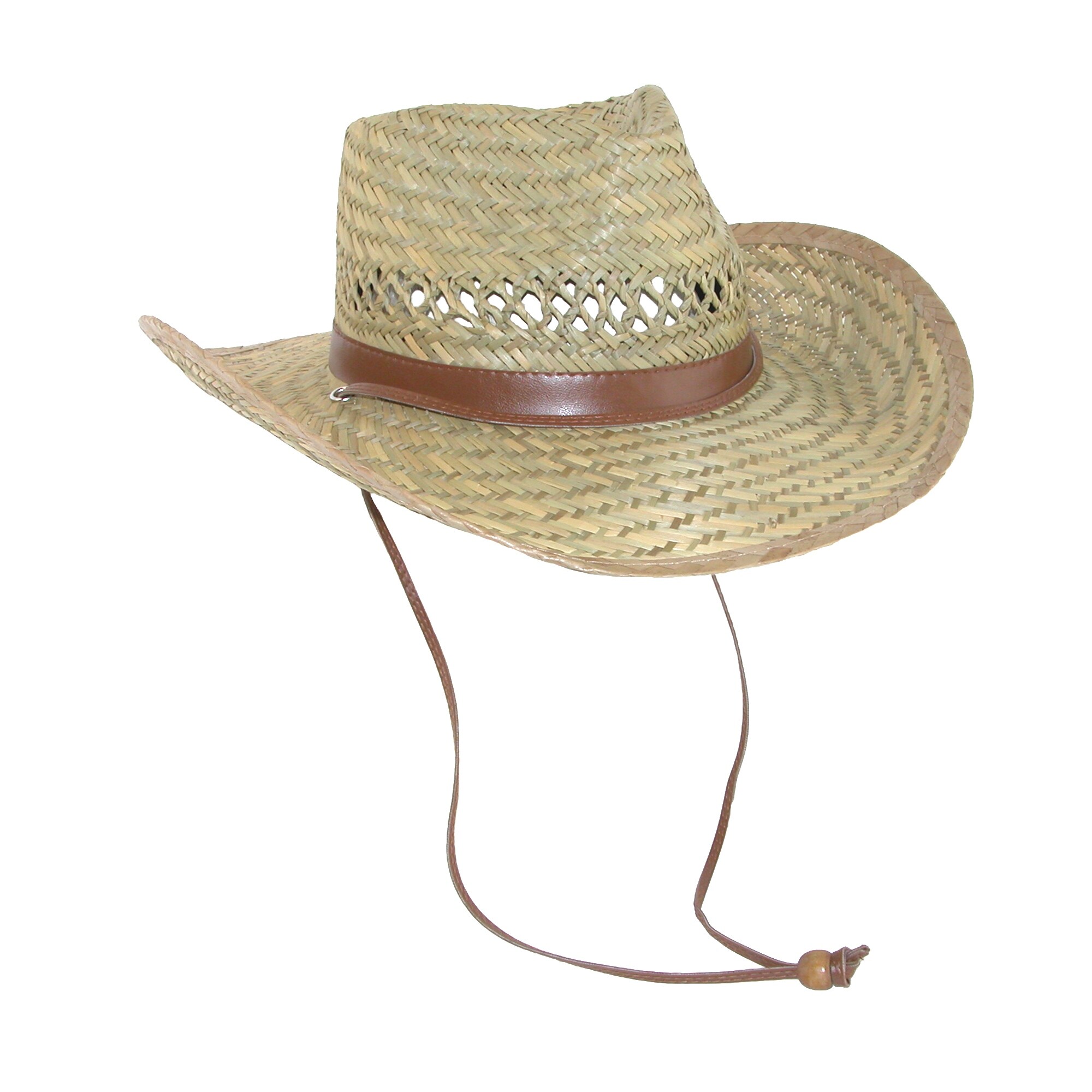 dorfman pacific men's outback hat with chin cord