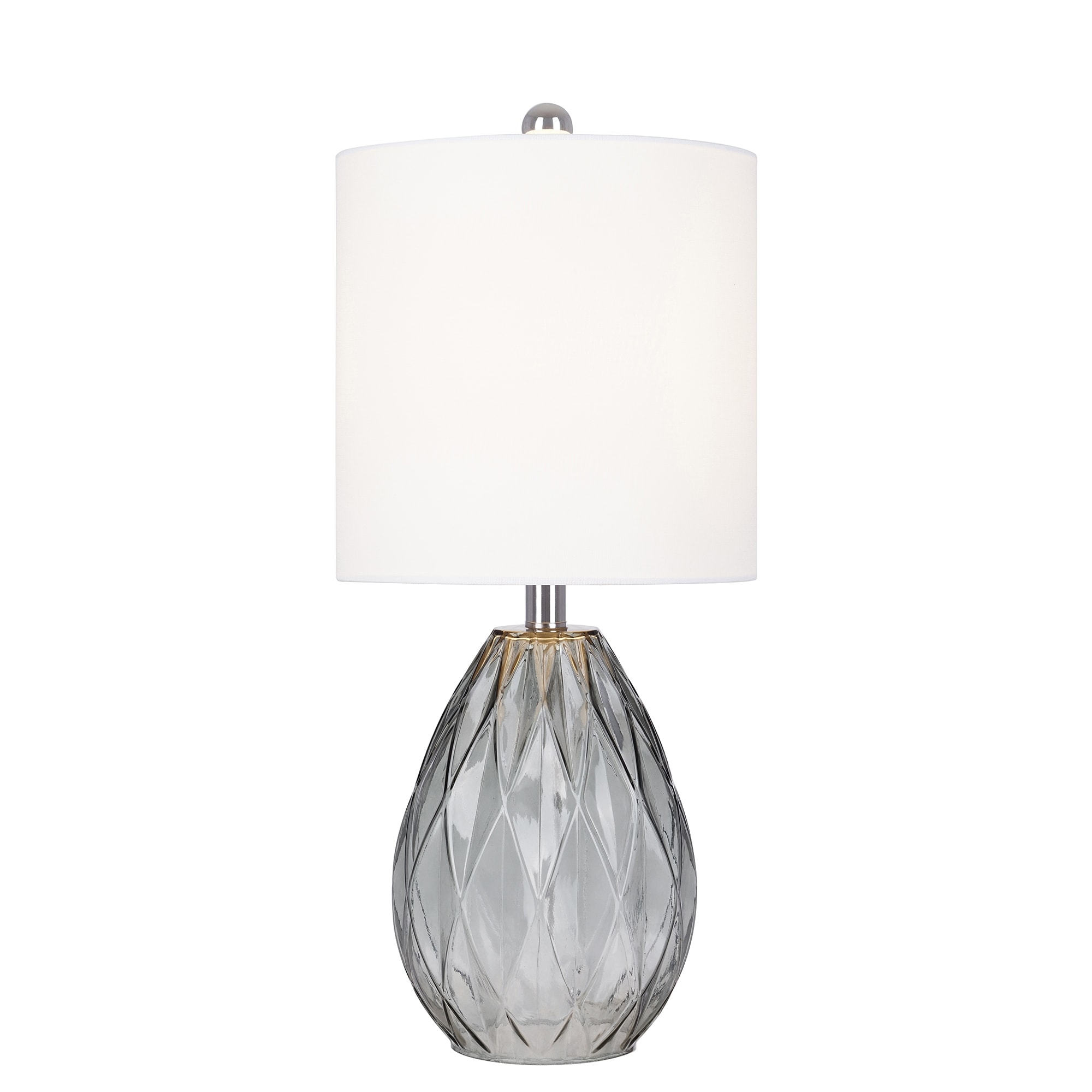 Grey Glass Table Lamp Overstock 32441735