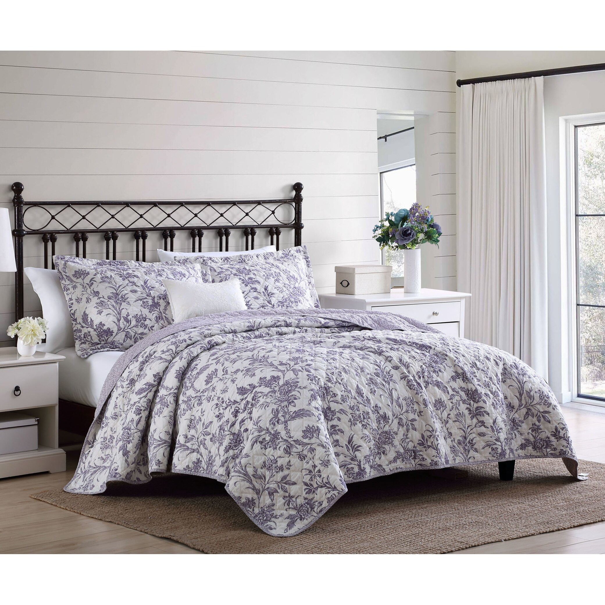Laura Ashley Delila Cotton Quilt Set Overstock 31708432 Shop target for laura ashley quilts you will love at great low prices. overstock com