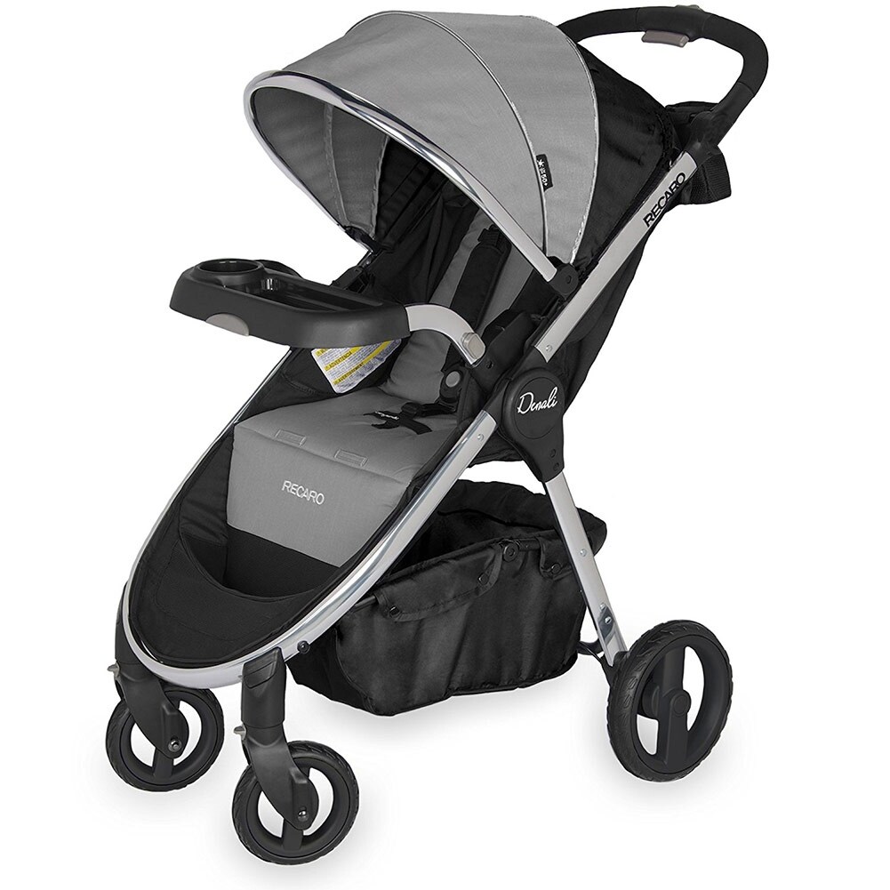 compact stroller with tray