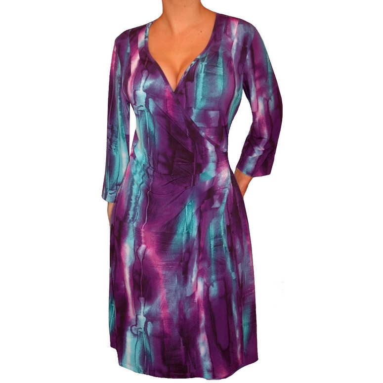 Plus Size Purple Cocktail Dress