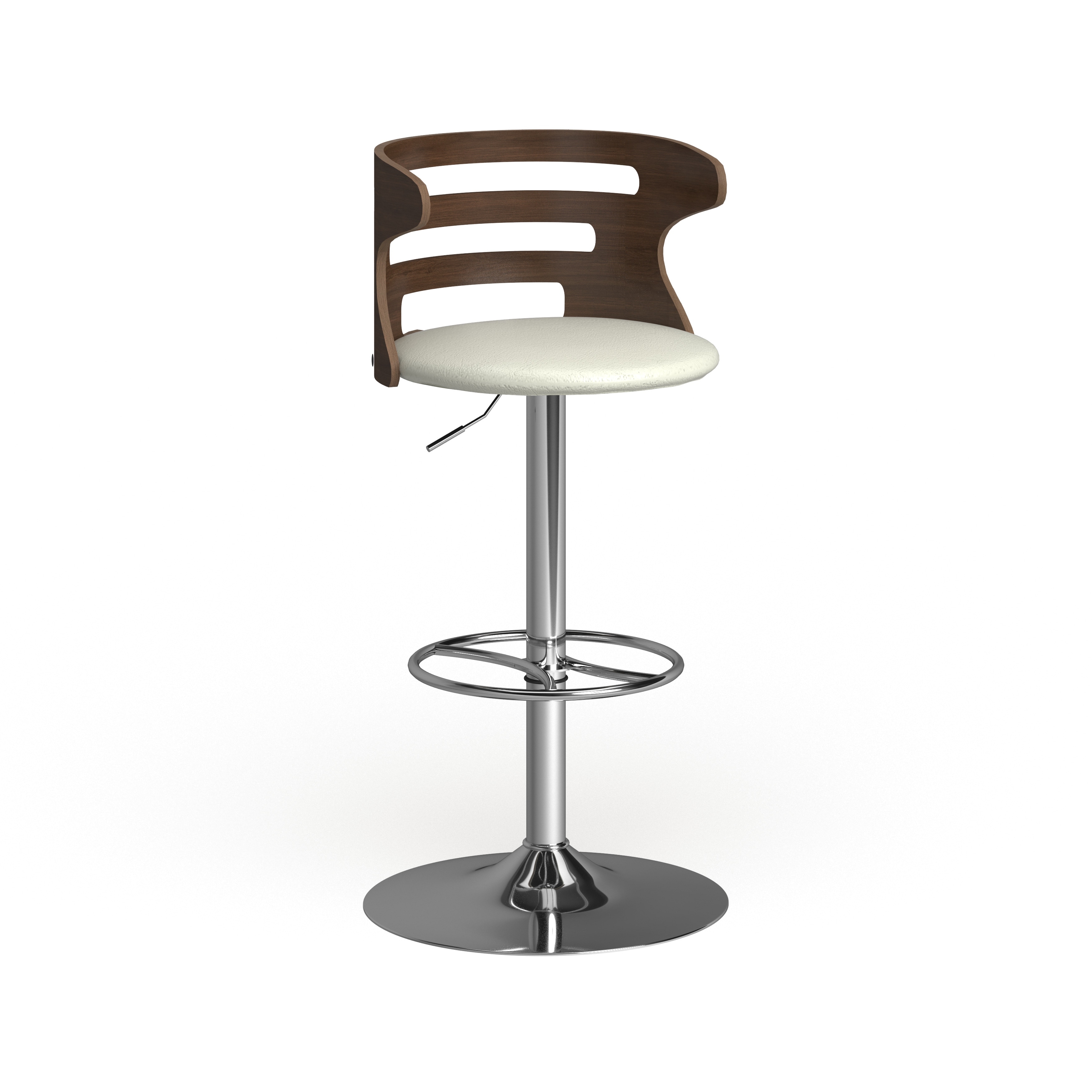 Carson Carrington Sala Mid Century Modern Adjustable Bar Stool In Walnut Wood Overstock Carson Carrington Sala Mid Century Modern Adjustable Bar Stool In Walnut Wood Overstock