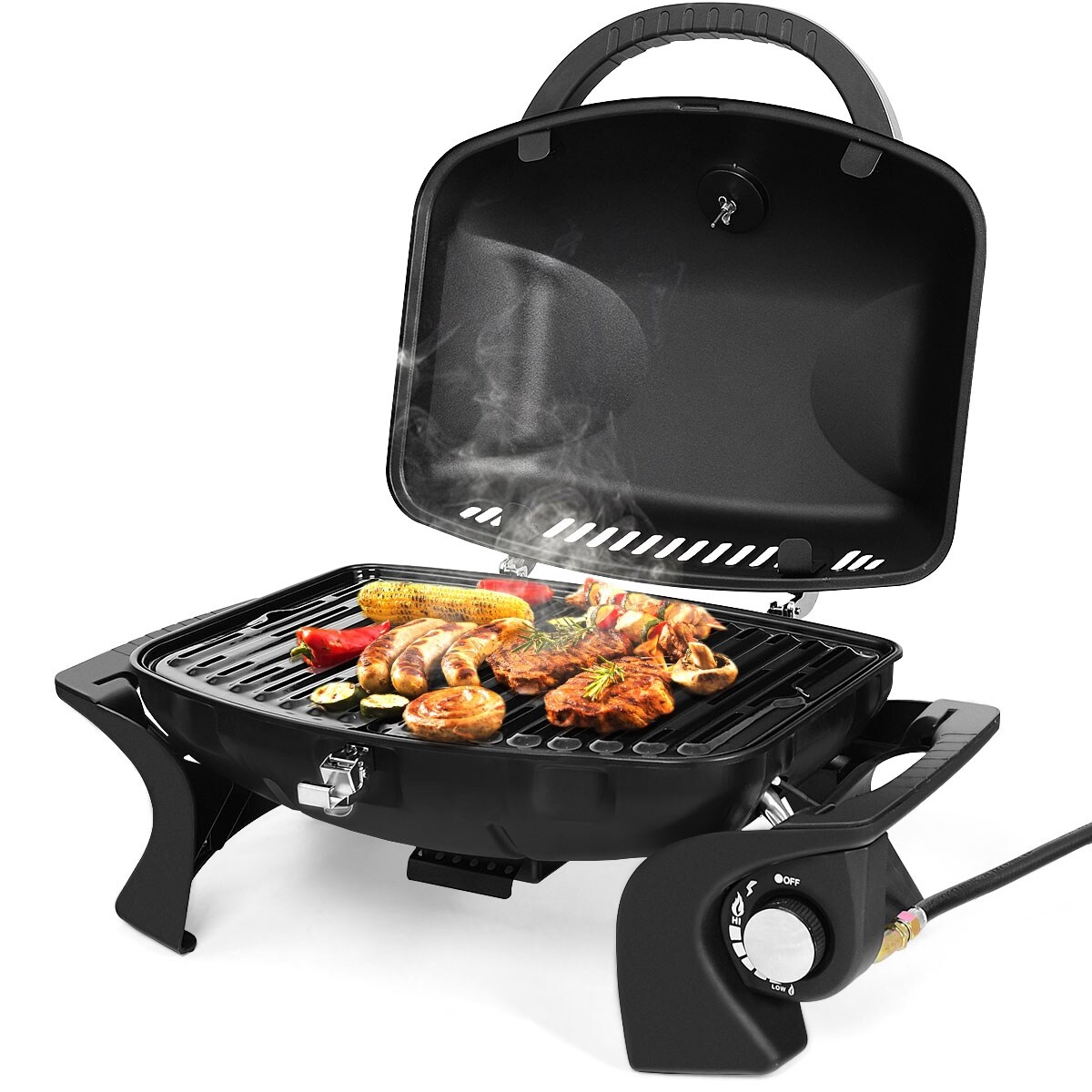 Gymax Portable Propane Gas Grill Bbq Tabletop Camping Barbecue Gymax Portable Propane Gas Grill Bbq Tabletop Camping Barbecue Yard Outdoor Black On Free Shipping Today 27084943