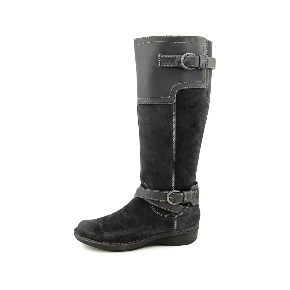 Shop Clarks Narrative Whistle Woven Round Toe Suede Knee High Boot - Free Shipping On Orders Over $45 - Overstock.com - 14447371