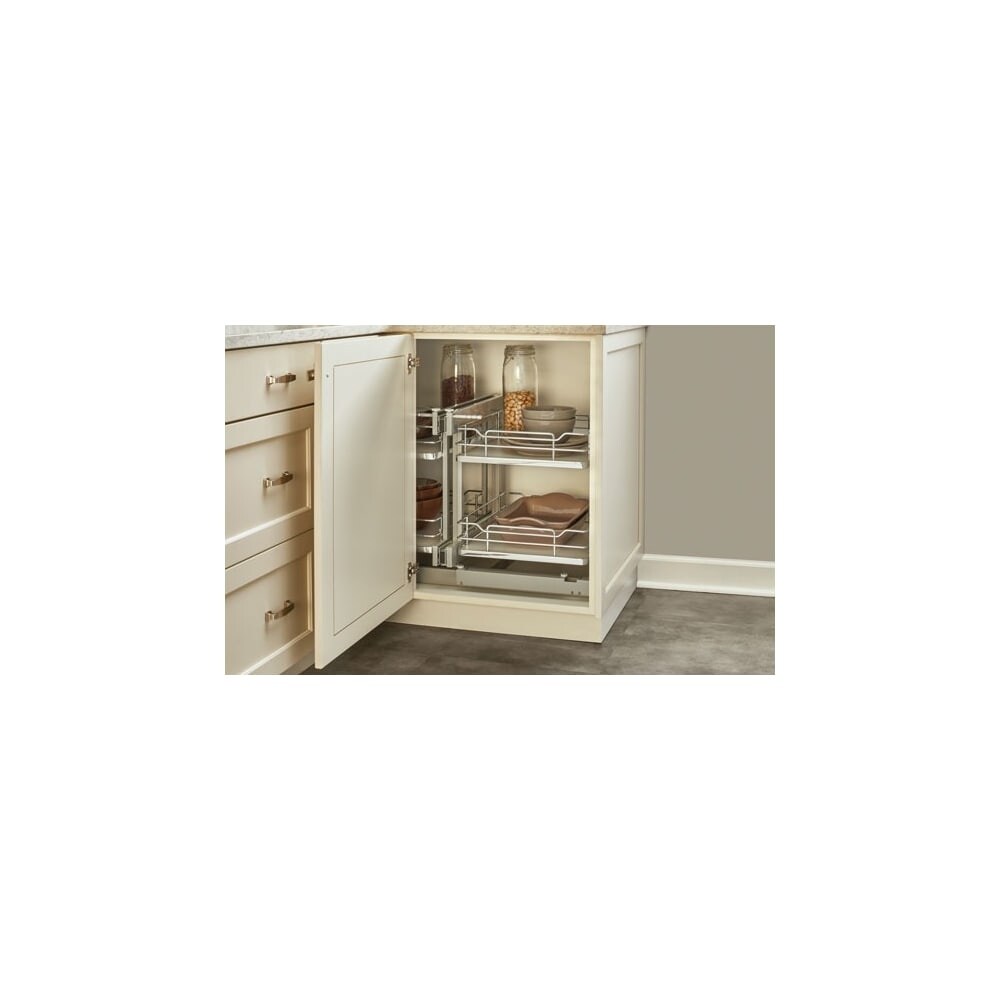 Rev A Shelf 53psp 18sc Series 18 Two Tier Pull Out Rev A Shelf 53psp 18sc Series 18 Two Tier Pull Out Corner Base Cabinet Organizer With Four Shelves And Soft Close Slides Ships To Canada