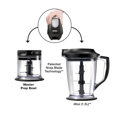 Ninja Mega Kitchen Blender System w// Prep Bowl Certified Refurbished Cinnamon