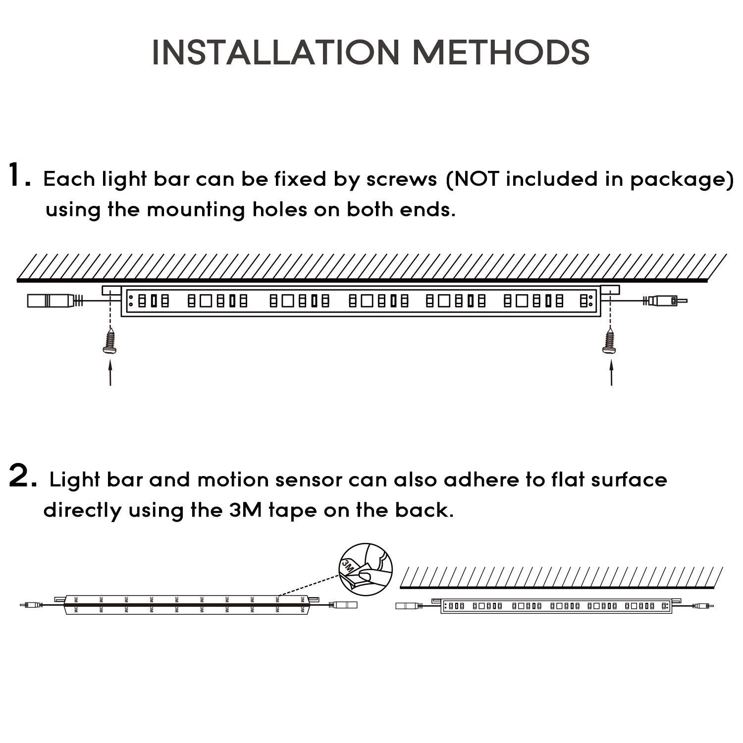 Shop Motion Sensor LED Under Cabinet Lighting Kit 4pcs Extendable