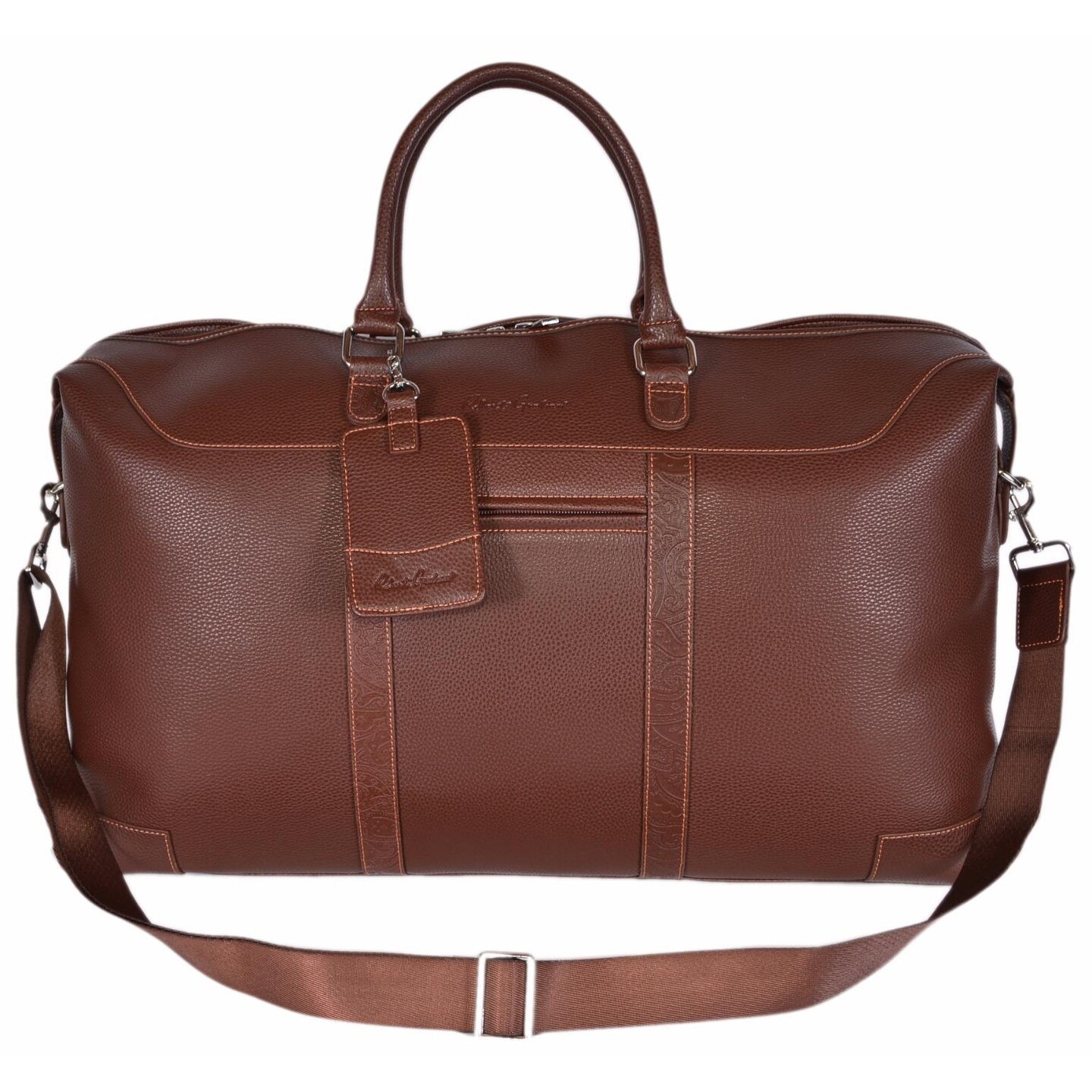 Robert Graham Brown Sammy Faux Leather Weekender Travel Duffle Robert Graham Brown Sammy Faux Leather Weekender Travel Duffle Bag Free Shipping Today 21498219