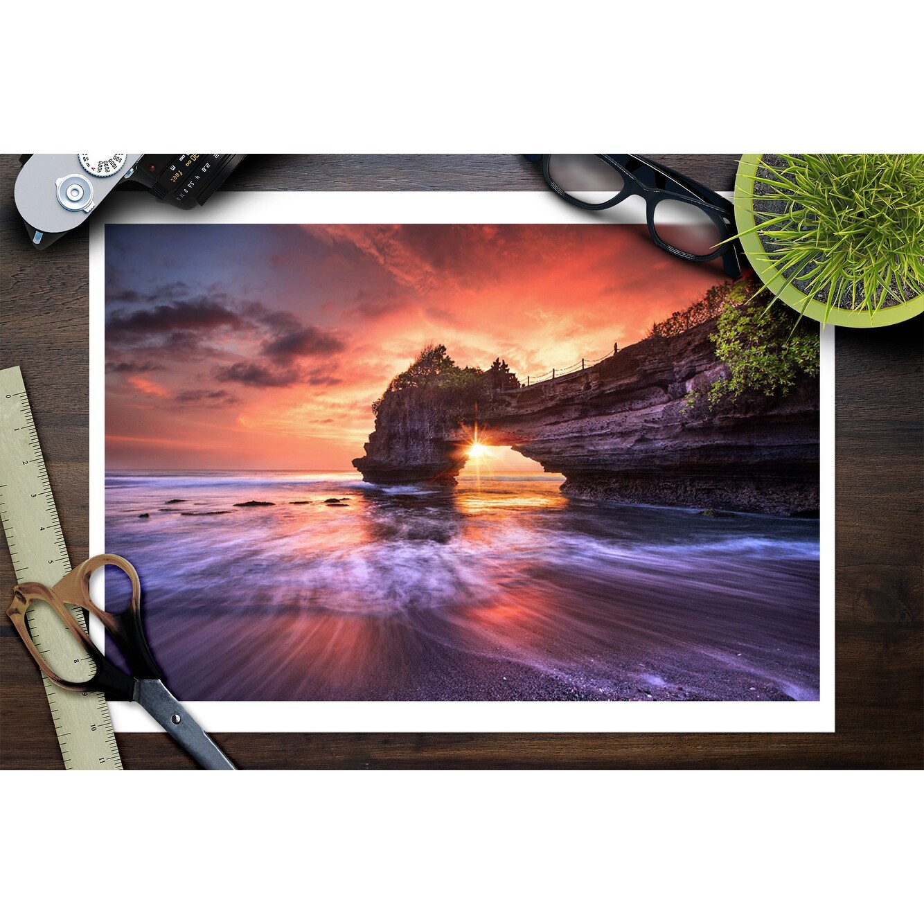 Coastal Sunset Lantern Press Photography Art Print Multiple Sizes Available 9 X 12 Art Print