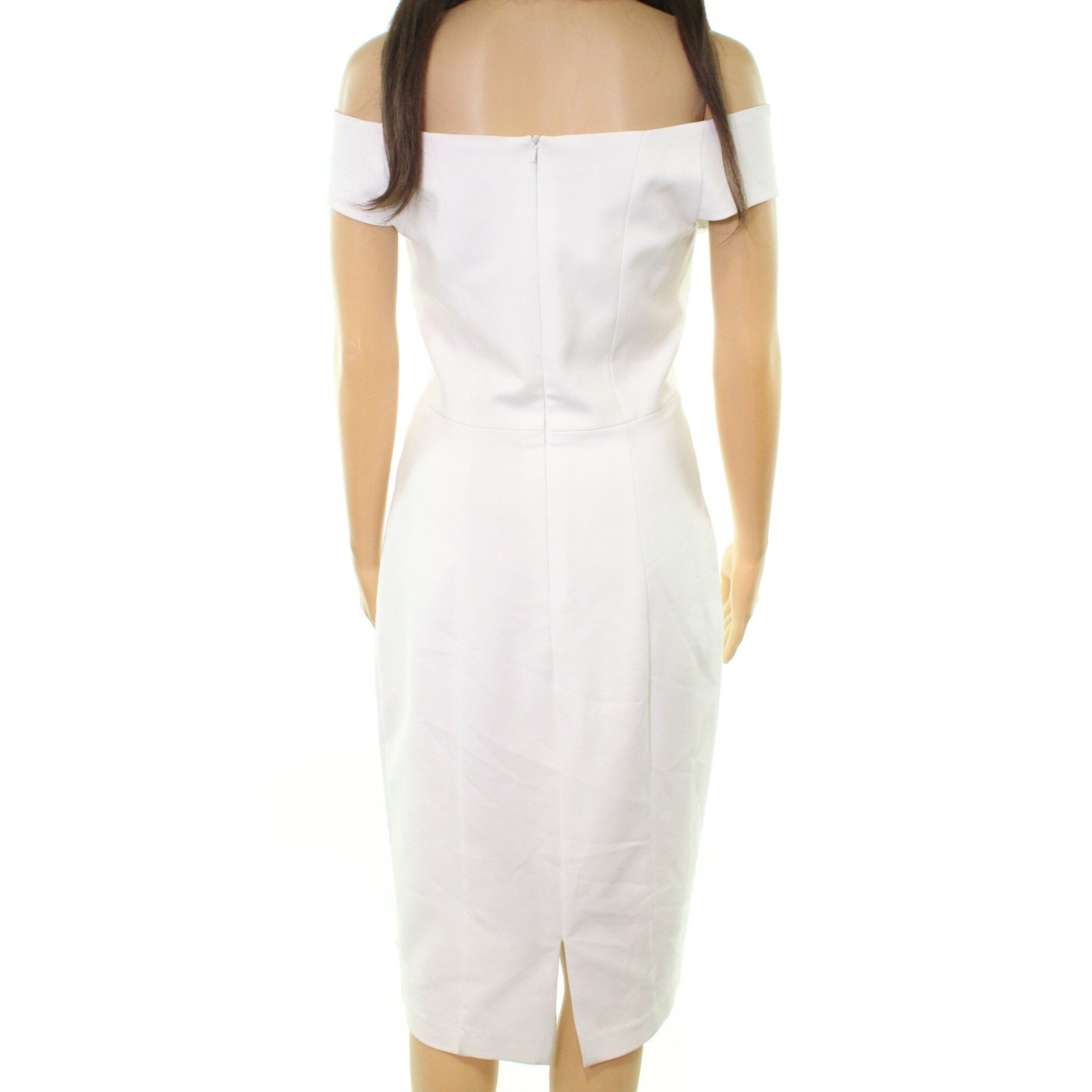 black halo white dress