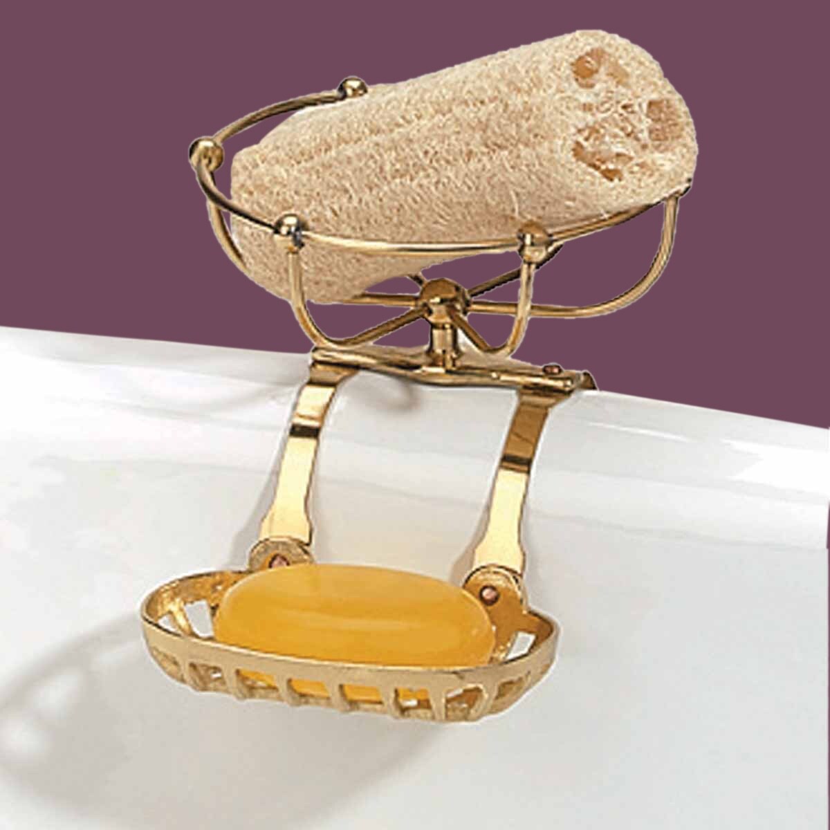 Vintage Clawfoot Tub Soap Dish Sponge Holder Br Vintage Clawfoot Tub Soap Dish Sponge Holder Br Finish Free Shipping Today 13303211