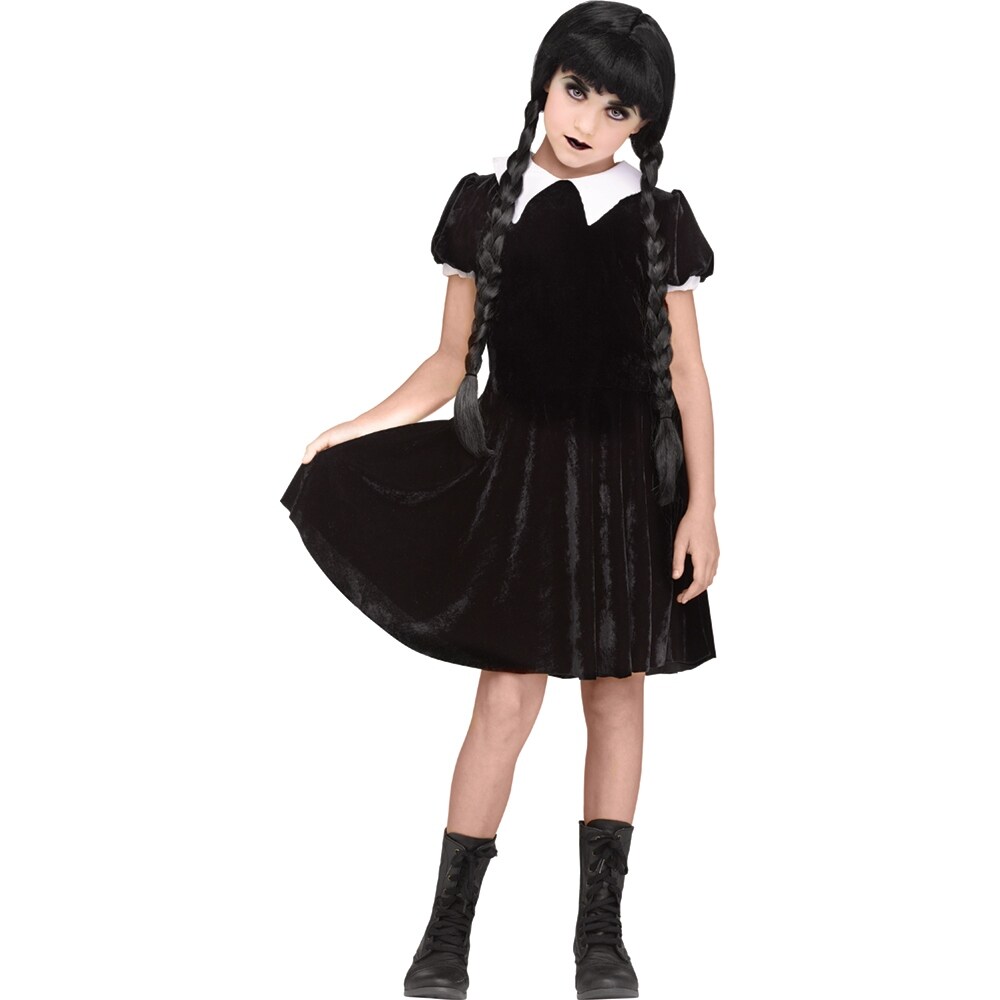 Shop Girls Gothic Girl Wednesday Addams Costume Overstock 21935310