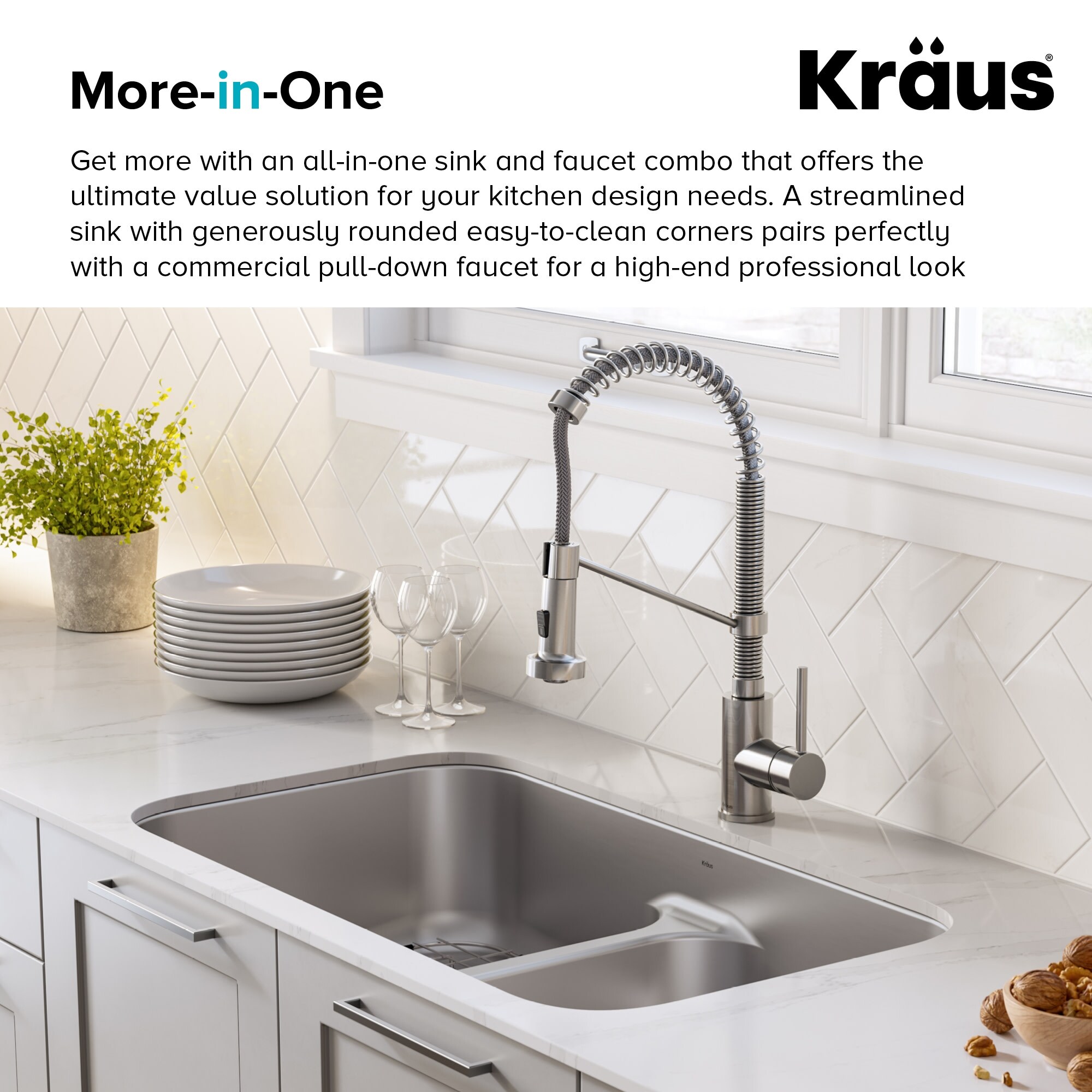 Kraus Kca 1200 Kitchen Combo Set With 33 Inch 16 Gauge Undermount Stainless Steel Overstock 31292688