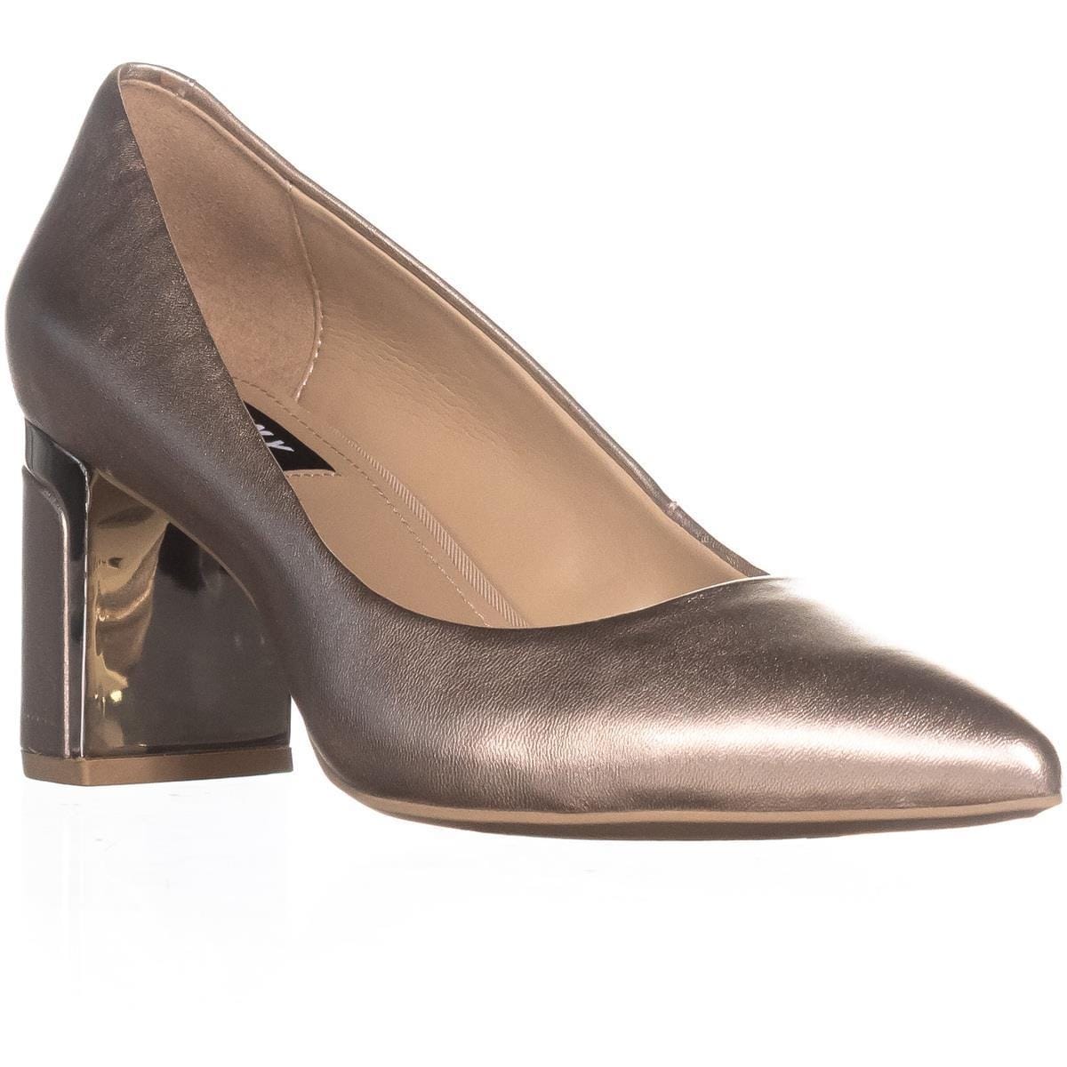 Shop DKNY Elie Pointed-Toe Mid Pumps, Champagne - On Sale - Free Shipping Today - Overstock.com - 22368582