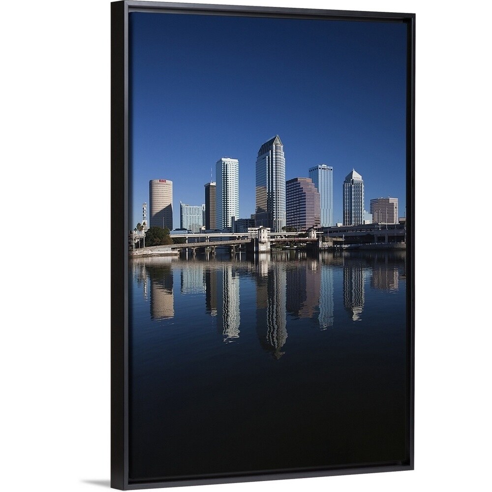 Reflection Of Skyscrapers On Water Hillsborough River Tampa Florida Multi Color