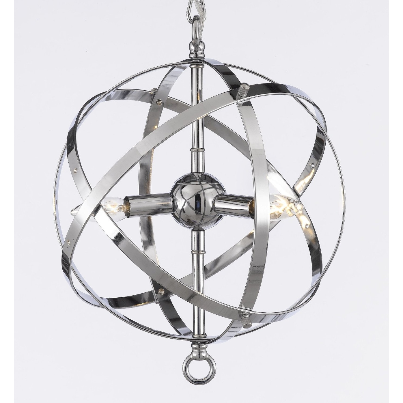 Foucault S Orb Chandelier Lighting Chrome Finish On Foucault S Orb Chandelier Lighting Chrome Finish On Free Shipping Today 11525933