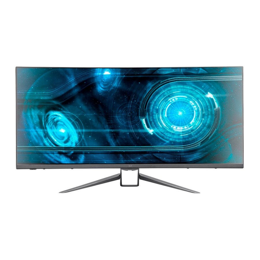 Shop Monoprice Mp 35 Zero G Curved Ultrawide Uwqhd Gaming Monitor Freesync 21 9 2 0 100hz Overstock 21538235