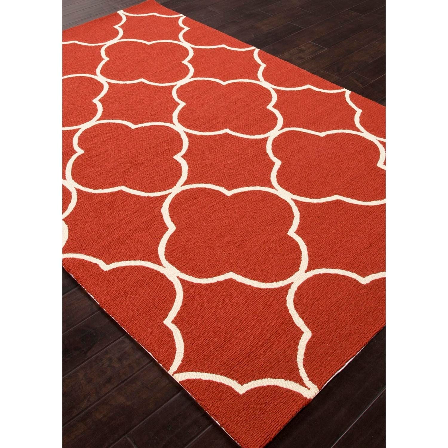 35 X 55 Geometric Patterned Red And White Sparten Outdoor 35 X 55 Geometric Patterned Red And White Sparten Outdoor