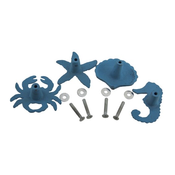 Coastal Sea Life 4 Piece Cast Iron Drawer Pull Set Free Coastal Sea Life 4 Piece Cast Iron Drawer Pull Set Free Shipping On Orders Over 45 18433140