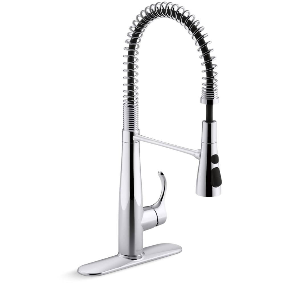 Kohler K 22033 Simplice Semi Professional Kitchen Sink Faucet Kohler K 22033 Simplice Semi Professional Kitchen Sink Faucet With 3 Function Spray Head N A Free Shipping Today 20301086