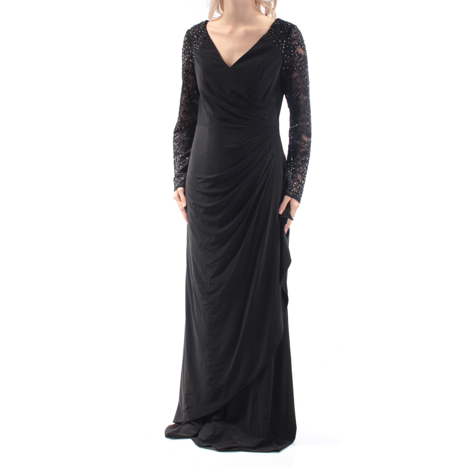 Long Sleeve Full Length Black Dress Pemerintah Kota Ambon