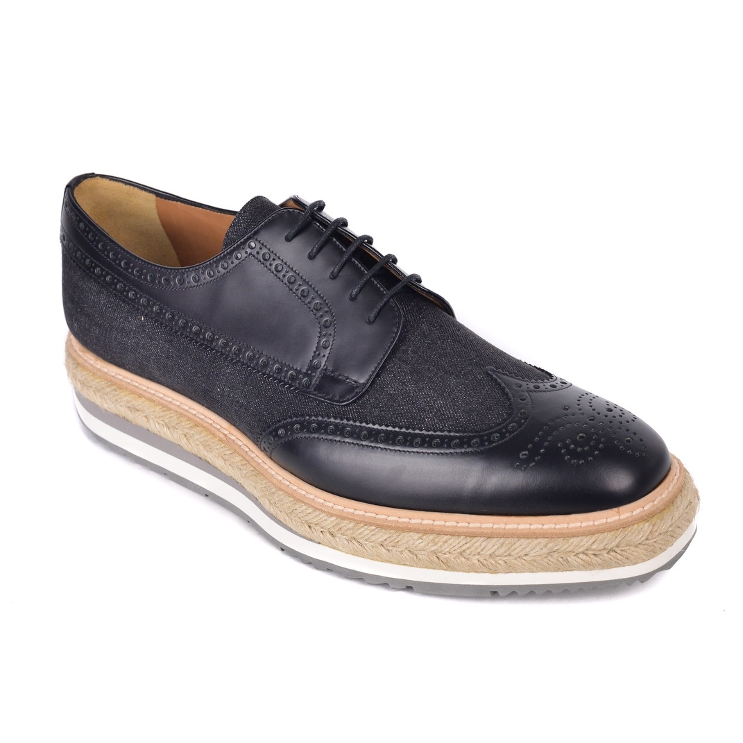 prada mens platform brogues