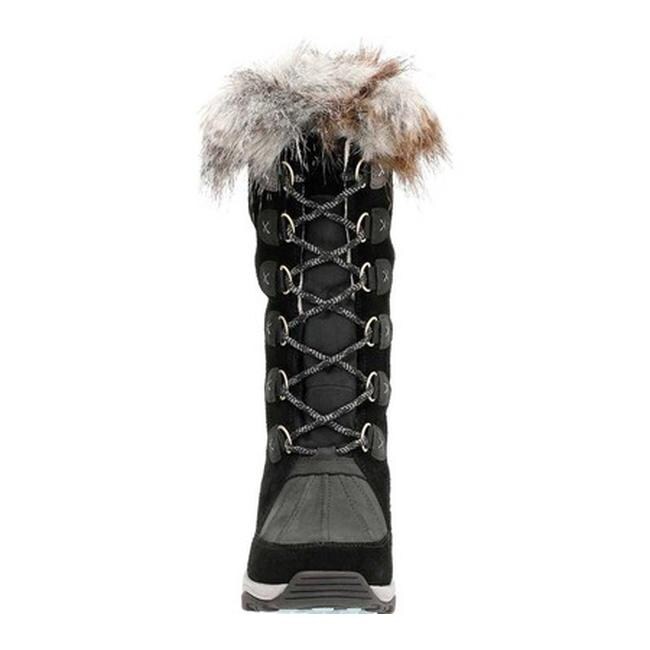 Shop Clarks Women S Wintry Hi Waterproof High Boot Black Cow Suede