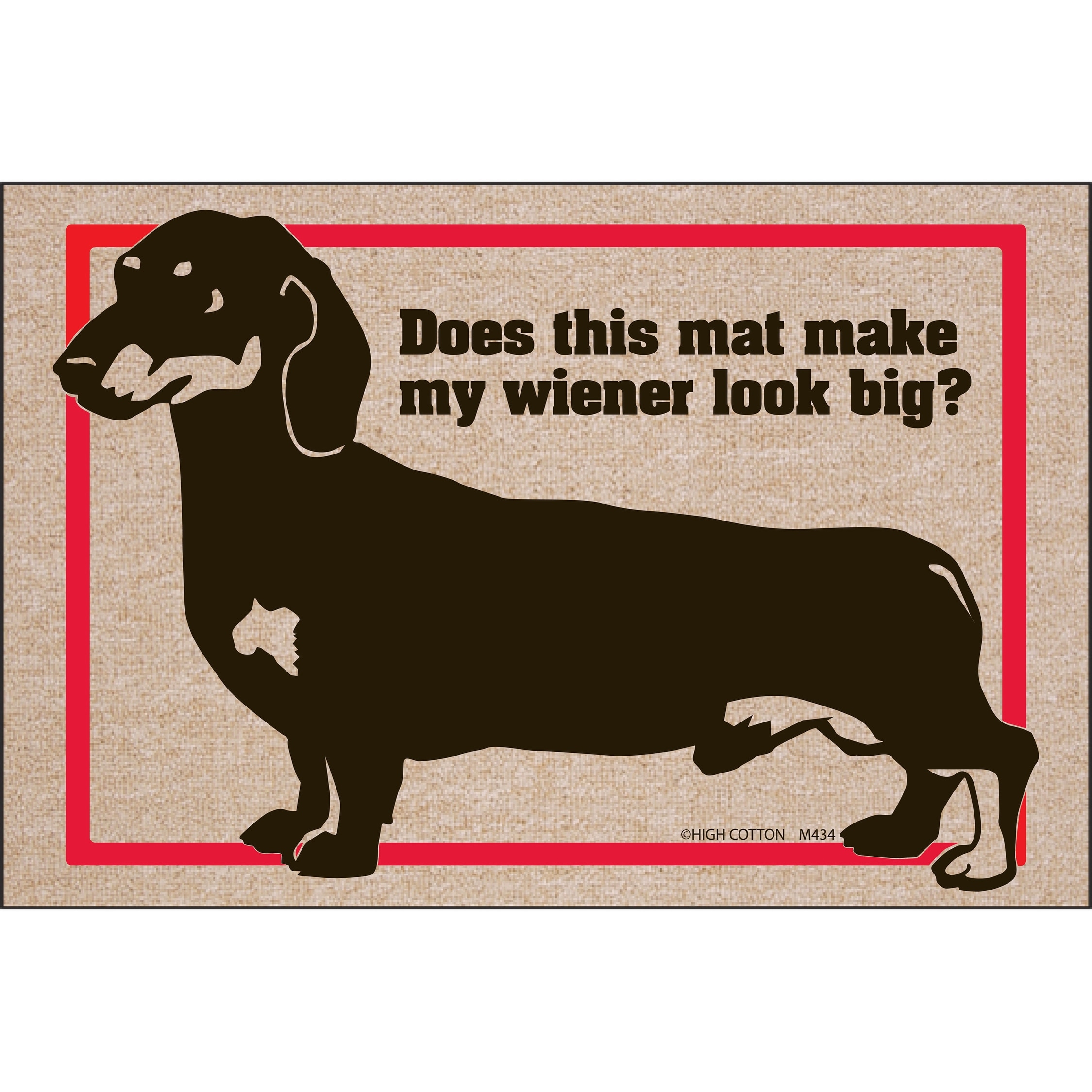 wiener dog doormat