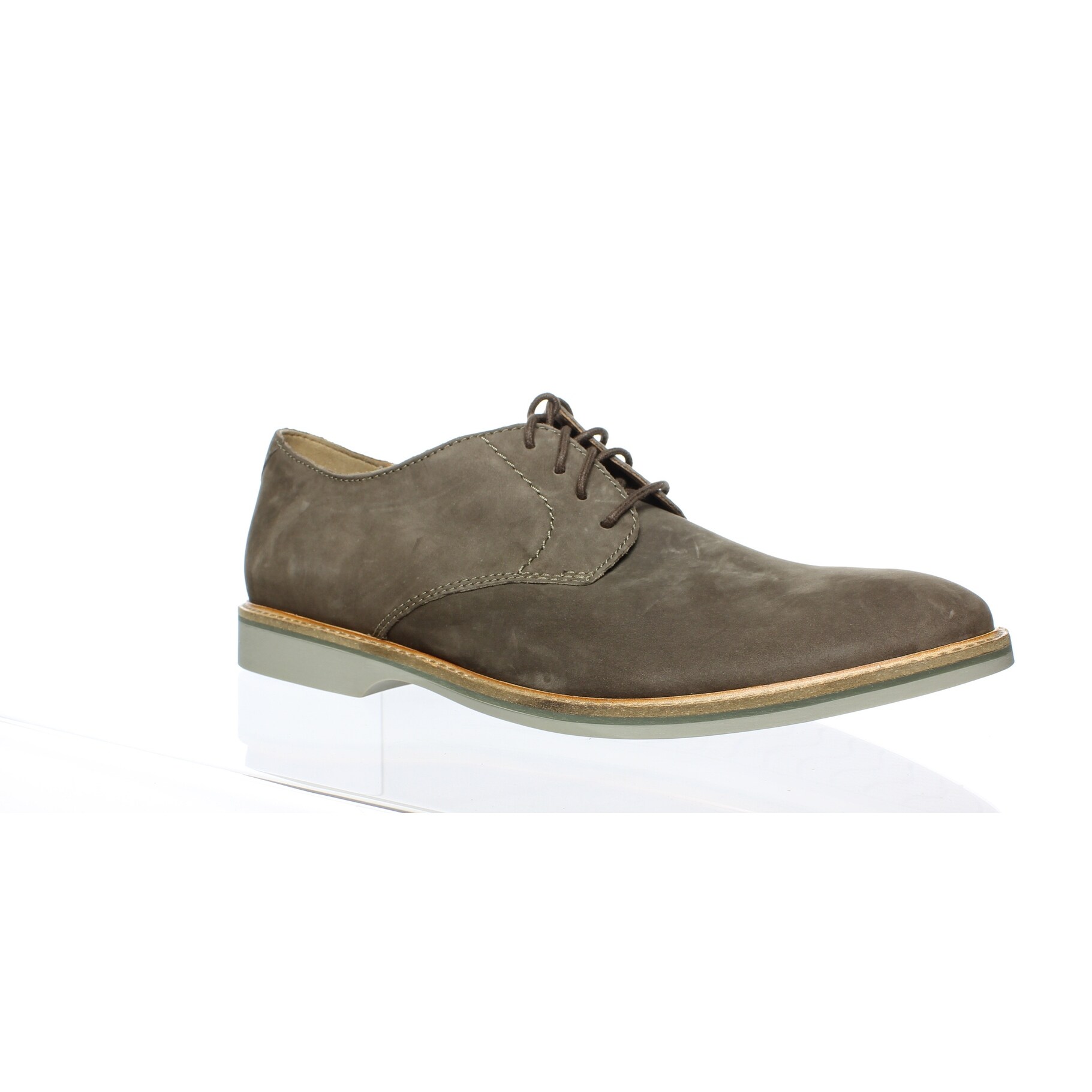 clarks atticus lace taupe nubuck