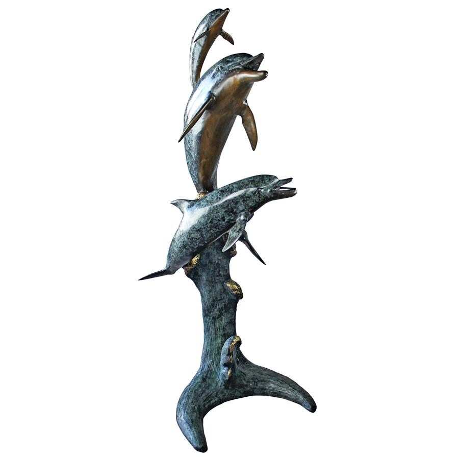 Shop Design Toscano Los Tres Amigos Dolphin Family Cast Bronze Garden Statue Overstock 22613017