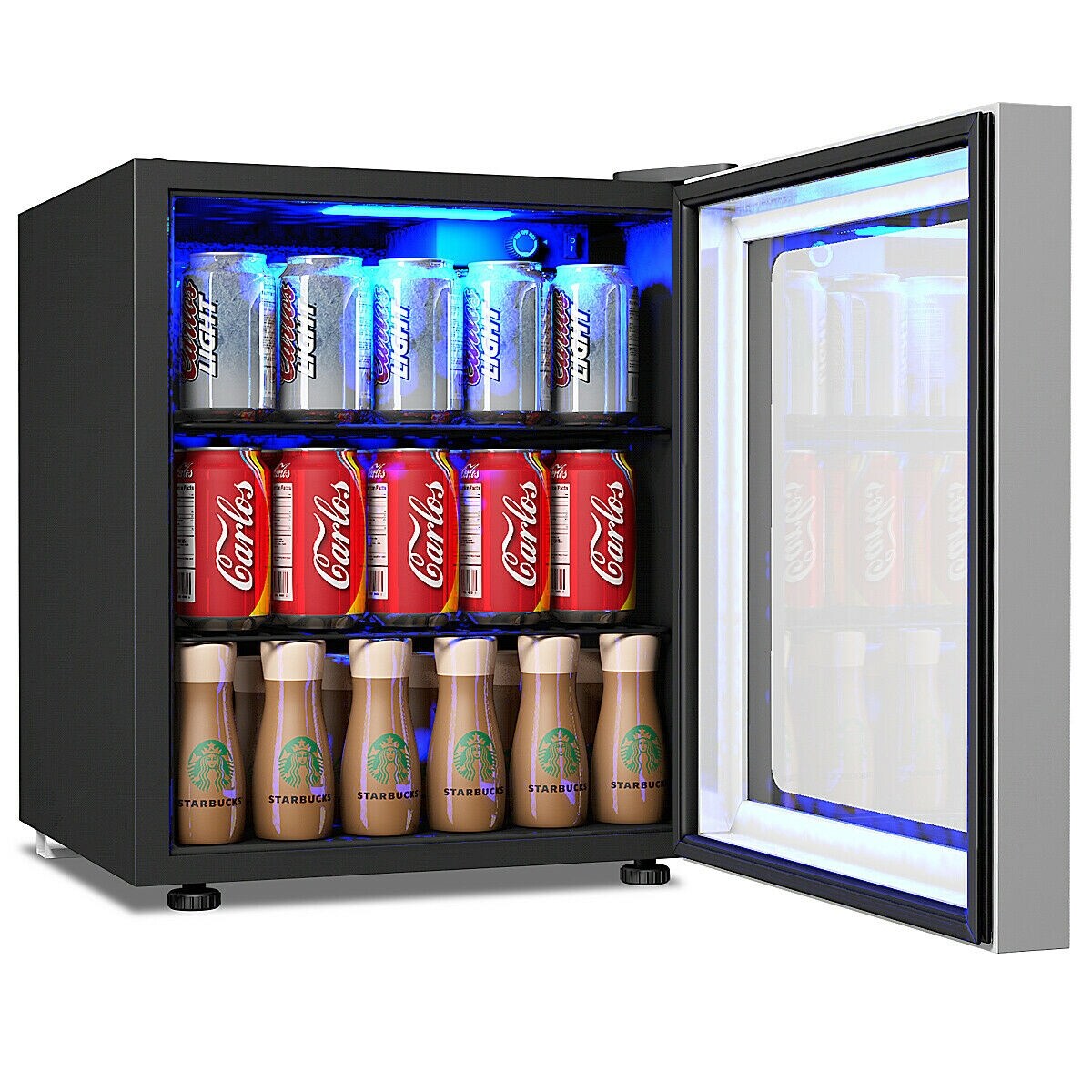 Shop Gymax 60 Can Beverage Refrigerator Beer Wine Soda Drink