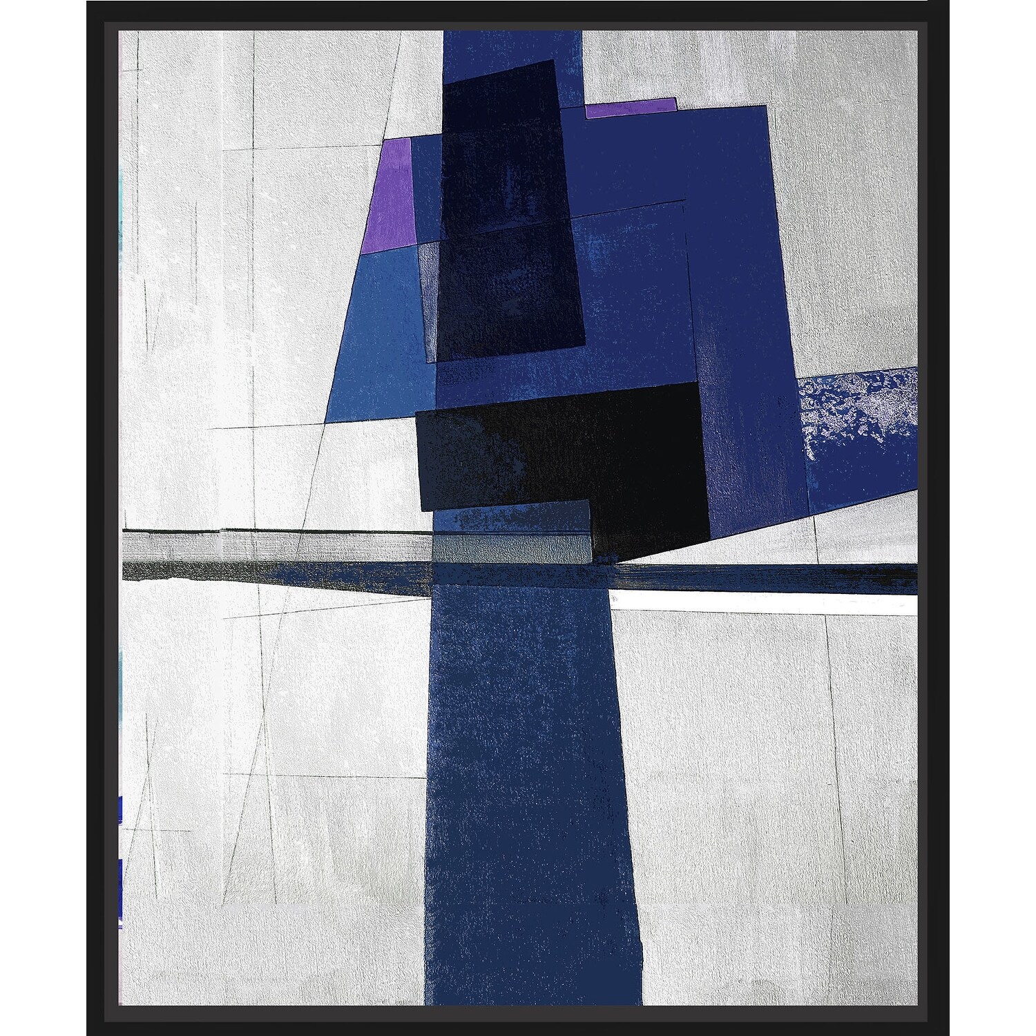 Ptm Images 9 3808a Dark Blues Abstract Wall Art Black