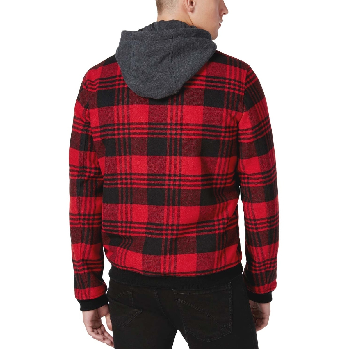 levi's flannel hoodie