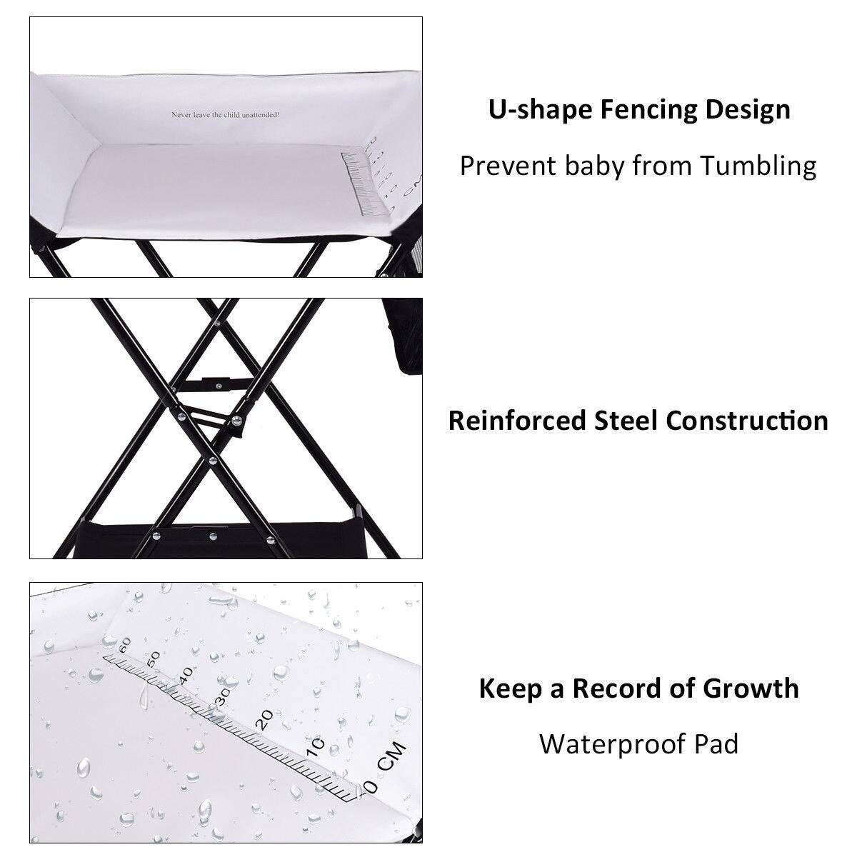 costzon folding diaper station