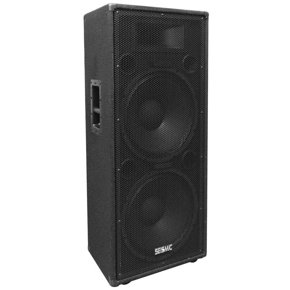 Seismic Audio Pair Of Dual 15 Pa Dj Speaker Cabinets With Anium Seismic Audio Pair Of Dual 15 Pa Dj Speaker Cabinets With Anium Horns Wheel Kit And Handle Free Shipping Today 20713466