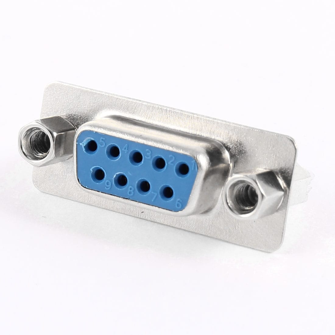 Db9 9 Pin Lock Screw Dual Row Straight Female Plug D Sub Pcb Mounting Connector Overstock 18463940