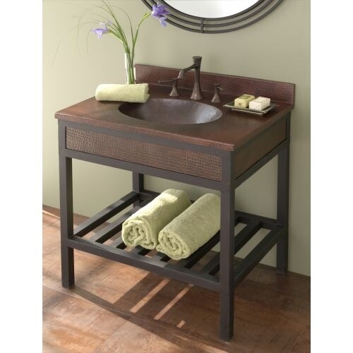 Native Trails Vnt302 30 Hammered Copper Vanity Top With Native Trails Vnt302 30 Hammered Copper Vanity Top With Integrated Basin And Widespread Faucet Holes Includes Built In Free Shipping Today