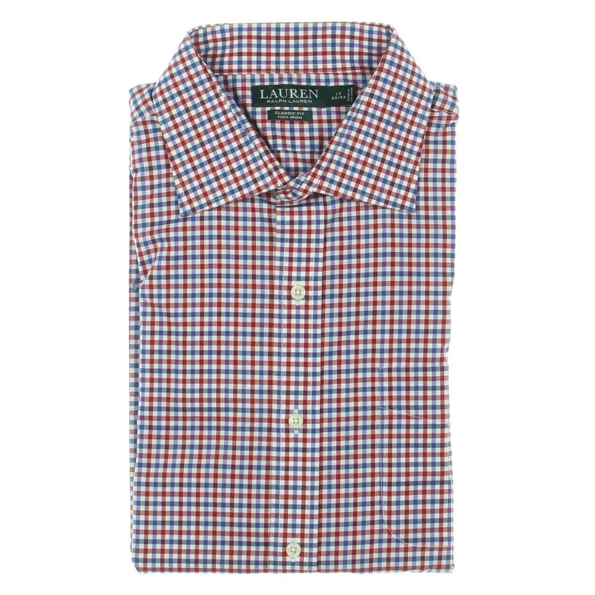 Talls Men/'s Banded Bottom Short Sleeve 3 Button Collar Shirt Tan//White 2XLT