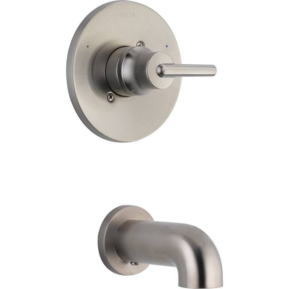 Shop Delta T14159 Wall Mounted Bathtub Faucet Only Less Rough In