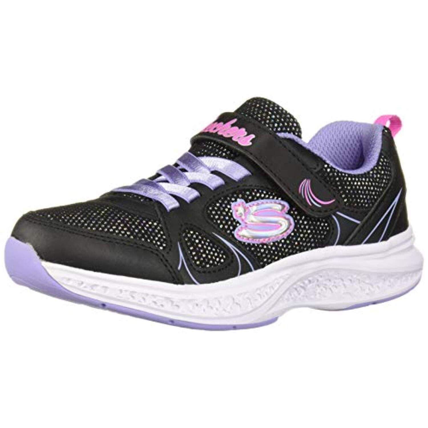 little girl black tennis shoes