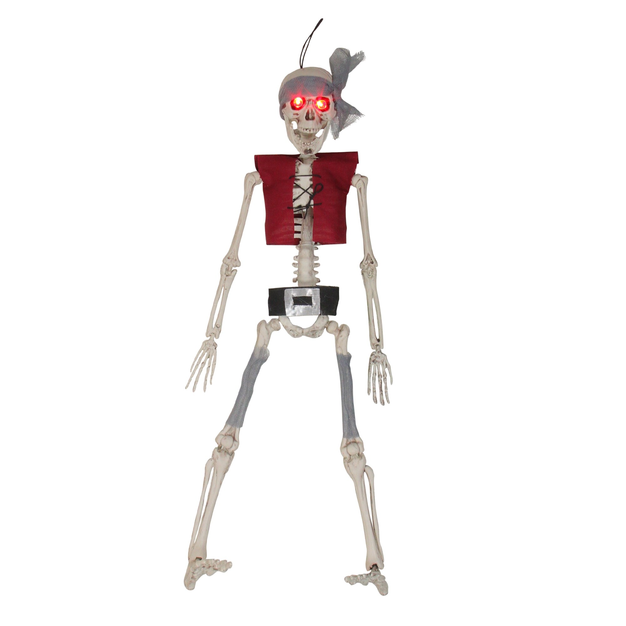 Shop 20 Lighted Pirate Skeleton With Vest And Belt Hanging