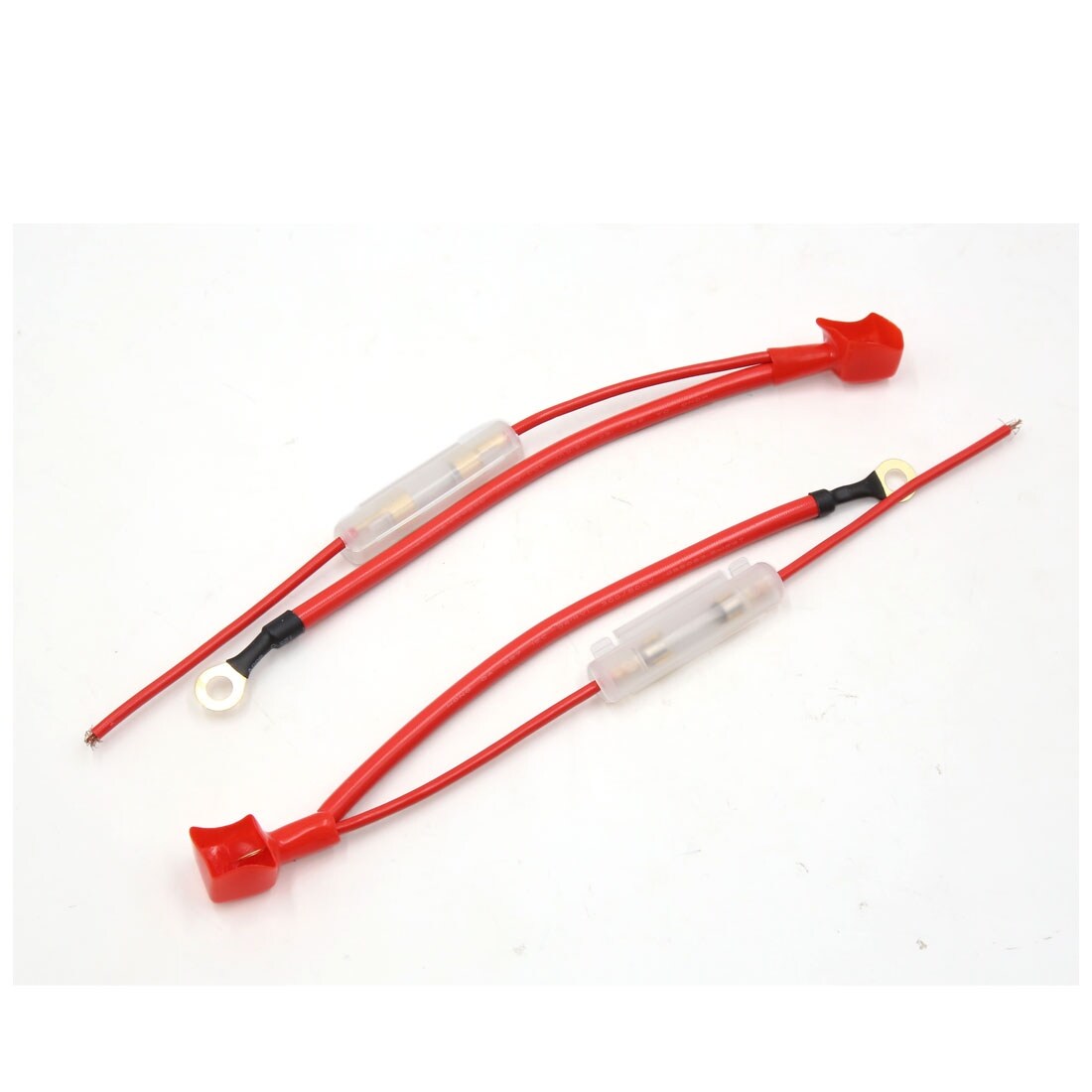 10pcs Motorcycle Red Clear White Plastic Shell Lead Wired Inline Fuse Holder - Free Shipping On Orders Over $45 - Overstock - 23822351