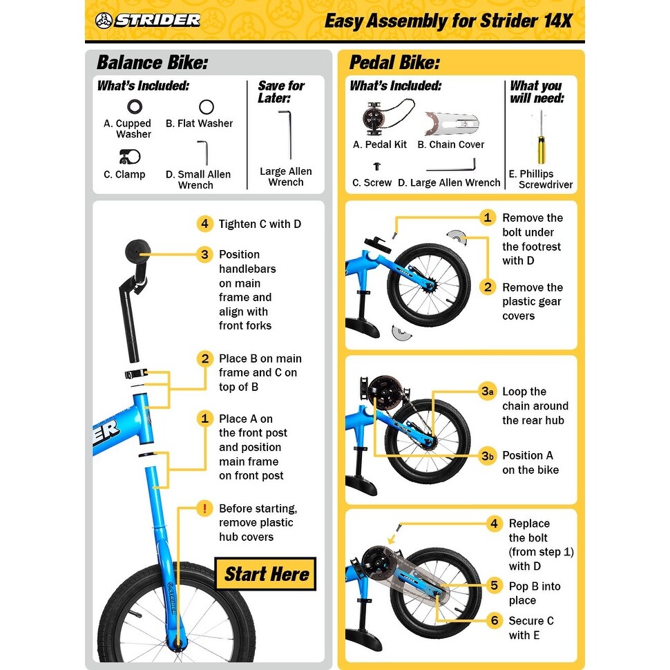 strider bike pedal kit