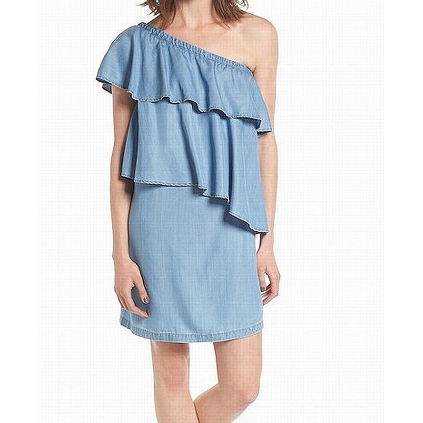 womens denim shift dress