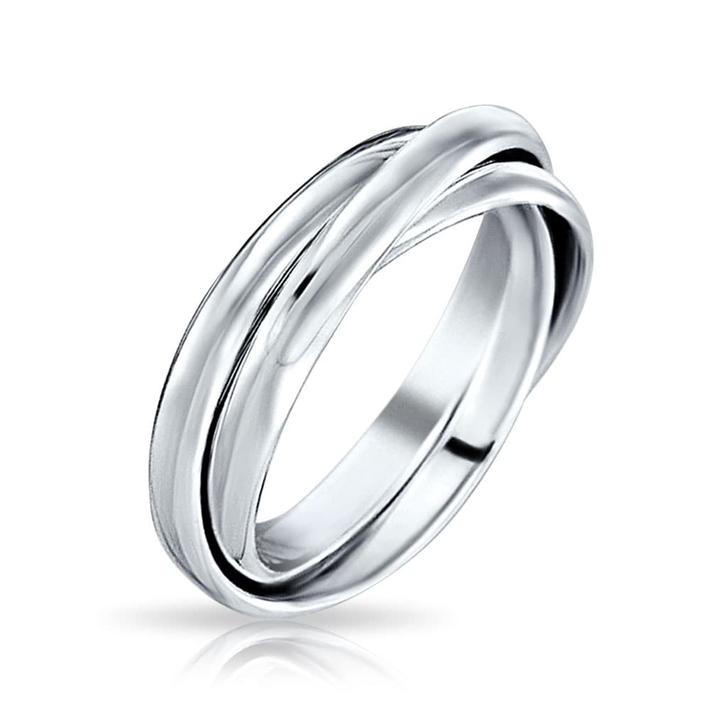 Bling Jewelry Uni 925 Silver Rolling Triple Russian Wedding Bling Jewelry Uni 925 Silver Rolling Triple Russian Wedding Band Ring On Free Shipping Orders Over 45 17996365