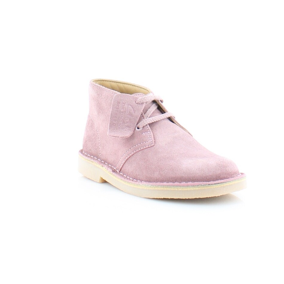clarks pink desert boots