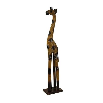 32 Inch Tall Hand Crafted Wooden Giraffe Statue Decor On 32 Inch Tall Hand Crafted Wooden Giraffe Statue Decor On Free Shipping Today 19855225