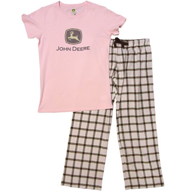Shop John Deere Western Sleepwear Women Glitter Tm 2 Pc Set Pink